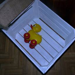 Apple Box As A Stool With Storage - thumbnail 4