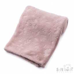 Personalised Dusty Pink/Beige Blanket & Bunny/Puppy Comforter Set New Baby Gift - thumbnail 3