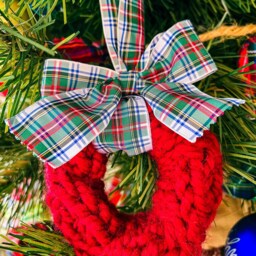 Scottish Plaid Wreath Ornament For Christmas Traditional Holiday Decor Gift - Custom Order - thumbnail 3