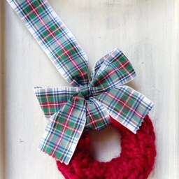 Scottish Plaid Wreath Ornament For Christmas Traditional Holiday Decor Gift - Custom Order - thumbnail 2