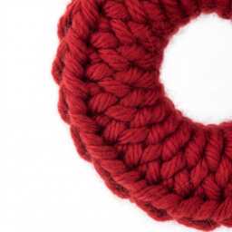 Knitted Wreath Ornament For Christmas Traditional Holiday Decor Gift - Tartan Choice - thumbnail 4