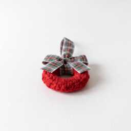 Knitted Wreath Ornament For Christmas Traditional Holiday Decor Gift - Tartan Choice - thumbnail 3