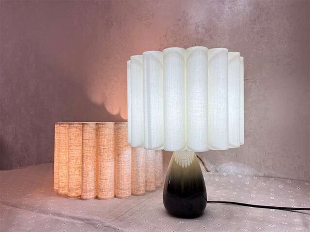 Pleated Linen Lampshade Custom Table Lamp Shade, Pendant Light Shade - image 1