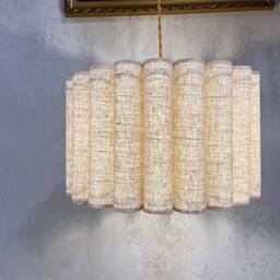 Pleated Linen Lampshade Custom Table Lamp Shade, Pendant Light Shade - thumbnail 3