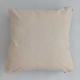 Moroccan Cactus Silk Cushion Cover, Handmade Charcoal Brown Sabra Throw Pillow, Scatter 20''x20''/50x50 cm - thumbnail 4
