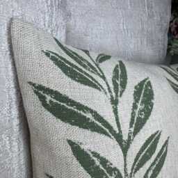 Green Leaf Cushion Cover 12x20 - thumbnail 3
