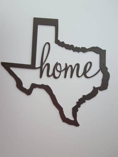 Texas Wall Decor. Home. Metal Texas. Silhouette. Home Birthday Or Christmas Gift - image 1