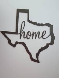 Texas Wall Decor. Home. Metal Texas. Silhouette. Home Birthday Or Christmas Gift - thumbnail 1