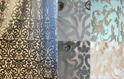 Extra Long Jacquard Curtain With Flower/Geometrical Pattern Grommet Top 10-20 Ft 100 Inches Wide 2 Story Great Room - thumbnail 1