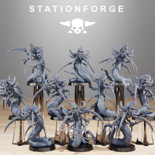 xenarid Serpents/Bug Infantry Nids Brood Swarm Sci Fi Space Table Top Station Forge /3D Print/Wargaming - image 1