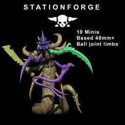 xenarid Serpents/Bug Infantry Nids Brood Swarm Sci Fi Space Table Top Station Forge /3D Print/Wargaming - thumbnail 4