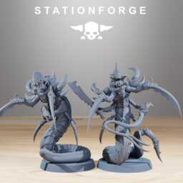 xenarid Serpents/Bug Infantry Nids Brood Swarm Sci Fi Space Table Top Station Forge /3D Print/Wargaming - thumbnail 2