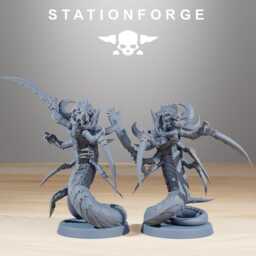 xenarid Serpents/Bug Infantry Nids Brood Swarm Sci Fi Space Table Top Station Forge /3D Print/Wargaming - thumbnail 3