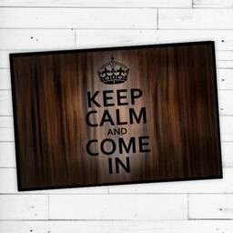 Doormat Keep Calm & Come In, Desired Text Possible Non-Slip - Washable High-Quality Outdoor Area Dirt Trap Mat Door - thumbnail 3