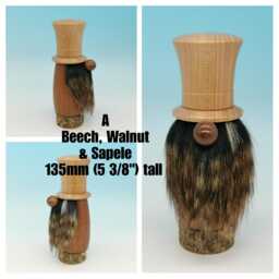 Wooden Gonk Figures, Hand Made On A Wood Turning Lathe, Ideal For That Unique Birthday Gnome Or Christmas Secret Santa Tomte Holiday Gift - thumbnail 2