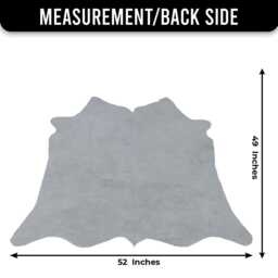 Genuine Black & White Cowhide Rug - Medium Natural Leather For Stylish Home Decor - thumbnail 3