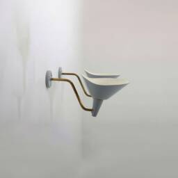 Scandinavian Bedroom Sconce Light, Swedish Gooseneck Brass Wall Sconce, Modern Bedside Industrial Chic Lamp - thumbnail 4