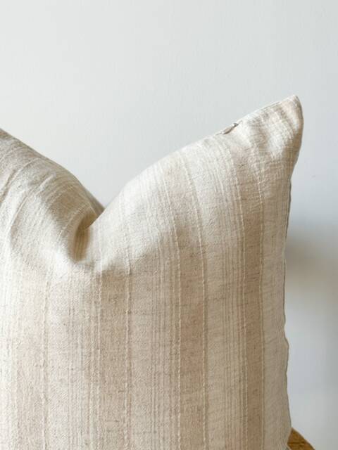 Neutral Natural Color & Fiber Pillow Cover - image 1