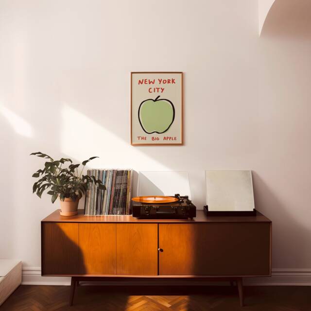 New York City Unframed Print - Nyc Poster Big Apple Art Travel Prints Living Room Decor - image 1