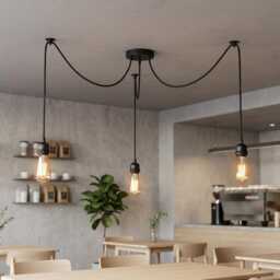 Spider Pendant Chandelier Modern Industrial Ceiling Light, Adjustable - thumbnail 2