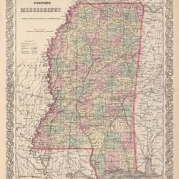 Mississippi Map - Vintage Of Fine Art Print Gift - thumbnail 2