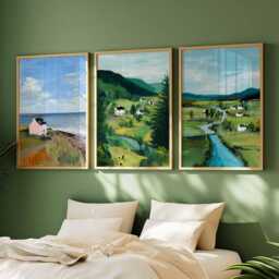Set Of 3 Aberdeenshire Posters, Scotland Travel Prints, Wall Art Set, Scottish Landscape Nature Decor Prints - thumbnail 3