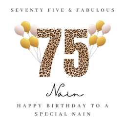 Personalised Nain 75Th Birthday Candle Gift Hamper Card Prints B - thumbnail 4