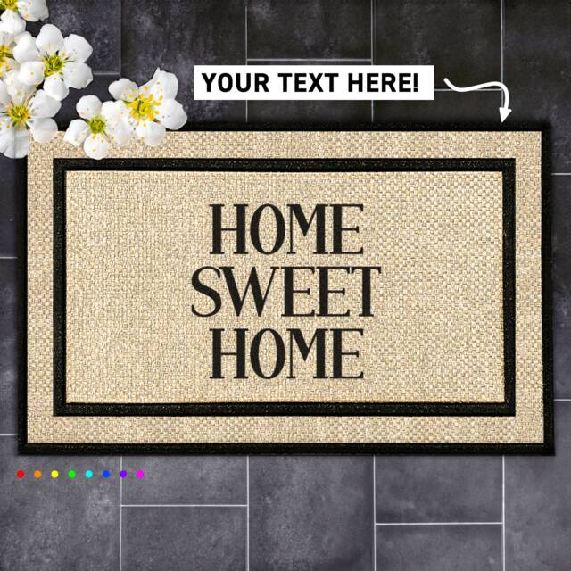 Create A Warm & Inviting Entrance With Personalized Custom Text Doormat - image 1