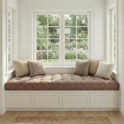 Custom Bench Cushion Indoor, Window Seat Cushion, Tufted - thumbnail 2