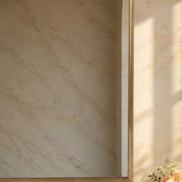 Arched Mirror With Antique Brass Frame For Bathroom Wall Aesthetic Home Decor - thumbnail 3