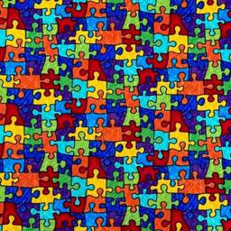 Bright & Vibrant Jigsaw Puzzle Piece in Rainbow Colours Our Designer Cushion Cover Fits An 18 - thumbnail 3