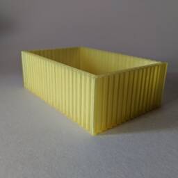 3D Printed Box With Vertical Stripe Design - thumbnail 2