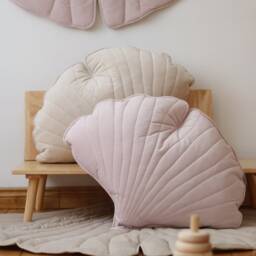 "Velvet Ginkgo Leaf Mat ""Powder Pink" - thumbnail 2