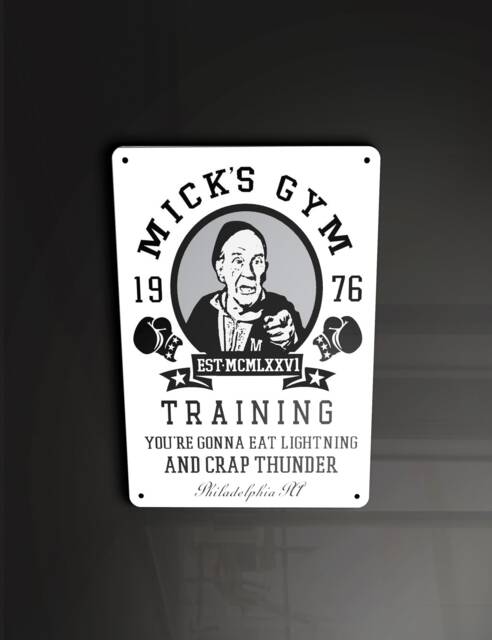 Mick's Gym - Metal Sign Plaque Wall Art Decor Signage