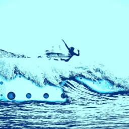 Surf Art Beach Towel Surfer Gift, Original Design - 70x35 - thumbnail 3