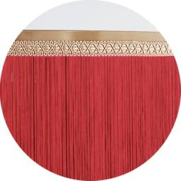 Handcrafted Boho-Vintage Silk Fringe Pendant Lamp. Modern Home Decor Lighting - thumbnail 3