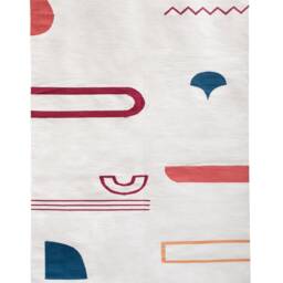 Glyphs Handmade Flatwoven Modern Kilim Rug Runner Area Art Deco 8 X 10 4X6 5X8 6X9 8X10 9X12 Ancient Egyptian Wool & Cotton - thumbnail 3
