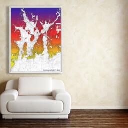 Narragansett Bay Chart Art Print Photo, Matte, Or Canvas Giclee - thumbnail 2