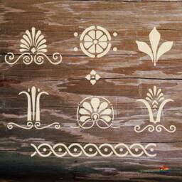 Greek Decorative Motifs Stencil #2 , For Walls, Art & Furniture. St36 - thumbnail 4