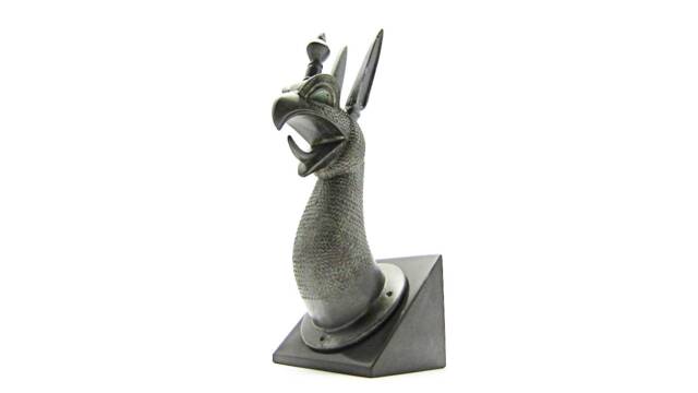 Greek Verdigris Stone Casting Griffin - Gryphon With Patina , Museum Copy From Olympia Gift For Him Her - image 1