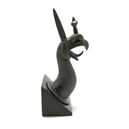 Greek Verdigris Stone Casting Griffin - Gryphon With Patina , Museum Copy From Olympia Gift For Him Her - thumbnail 3