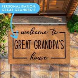 Insert Name Here Doormat - Custom Coir Mat With Your Grandparents Welcome Door Home Decor Personalized For - thumbnail 1
