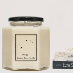 Aries Star Sign Scented Candle, Zodiac Constellation Astrology Gift, Horoscope Birthday Candles Astronomy - thumbnail 2