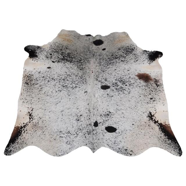 Luxurious Large Cowhide Rug - Grey & White Hair-On Leather For Contemporary Elegance - image 1