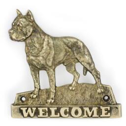American Staffordshire Terrier, Dog Welcome, Hanging Decoration, Limited Edition, Artdog - thumbnail 2