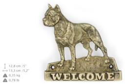 American Staffordshire Terrier, Dog Welcome, Hanging Decoration, Limited Edition, Artdog - thumbnail 1