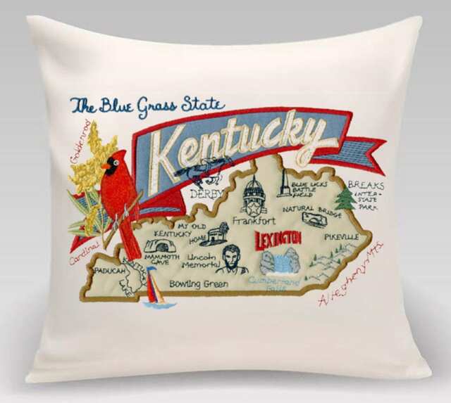 Kentucky State Pillow With Feather Insert - image 1