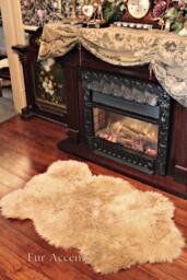 Faux Fur Bear Skin Rug - Shaggy Accent - thumbnail 1