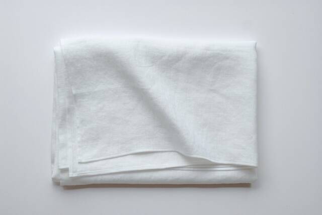 White Linen Beach Towel, Lightweight Travel Sarong, Large Bath Sheet - image 1