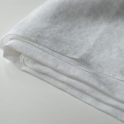 White Linen Beach Towel, Lightweight Travel Sarong, Large Bath Sheet - thumbnail 2